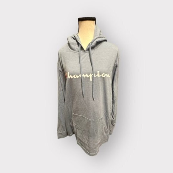 Mens L Champion Hoodie Pale Blue Like New Large - Picture 1 of 9